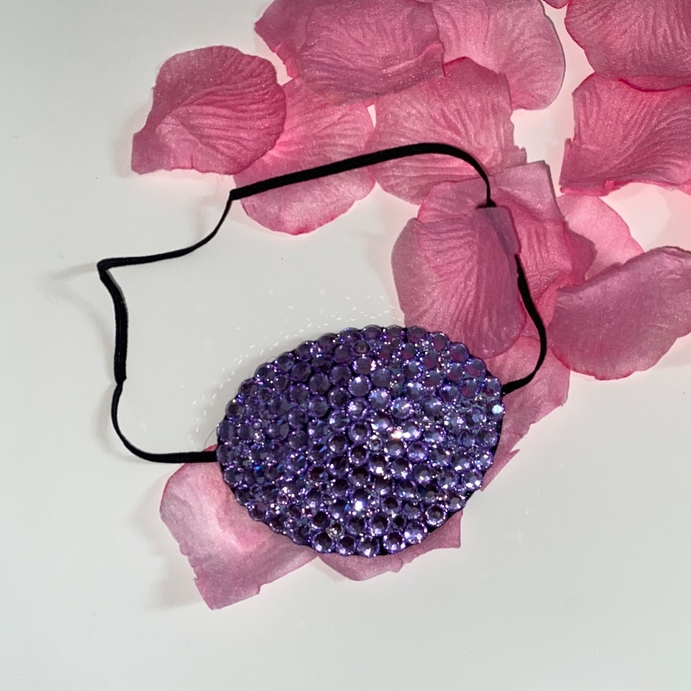 Violet Purple Fancy Cover Up Eye Patch
